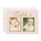 Elegant Wedding Photo Blush Gold Table Number