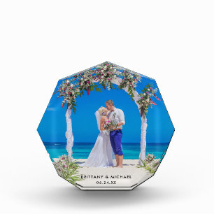 Elegant Wedding Photo Bride Groom Photo Block