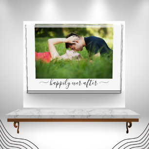 Elegant Wedding Photo Heartfelt Quote  Block