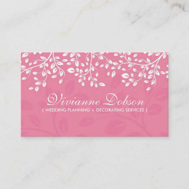 Elegant Wedding Planner Business Cards (Front)