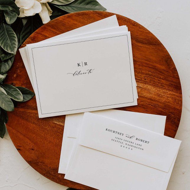 Elegant Wedding Pre-Addressed Invitation Envelopes (Creator Uploaded)
