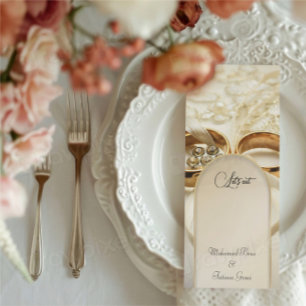 Elegant Wedding Reception Dinner Menu Template