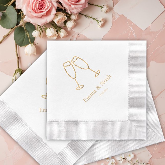 Elegant Wedding Reception  Foil Napkins (Creator Uploaded)