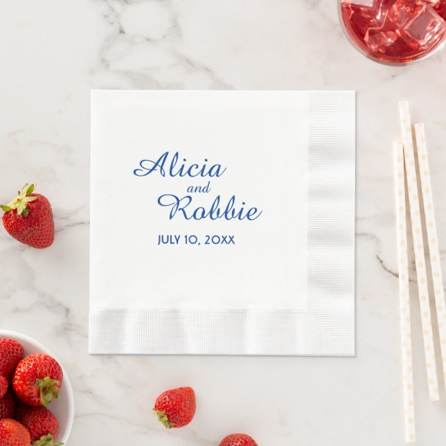 Elegant Wedding Reception Napkin (Insitu)