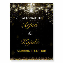 Elegant Wedding Reception Welcome Sign 