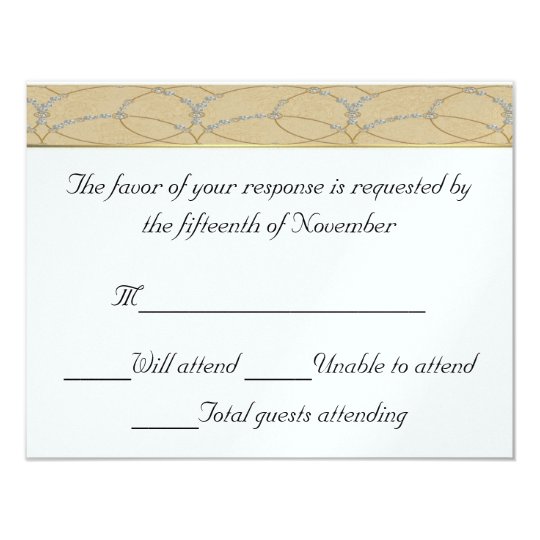 Elegant Wedding Response Card