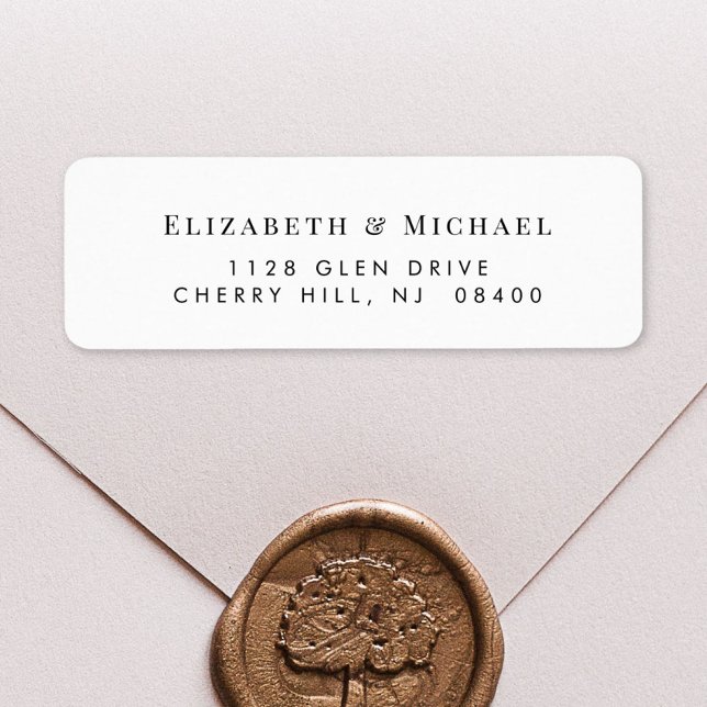 Elegant Wedding Return Address Label (Creator Uploaded)