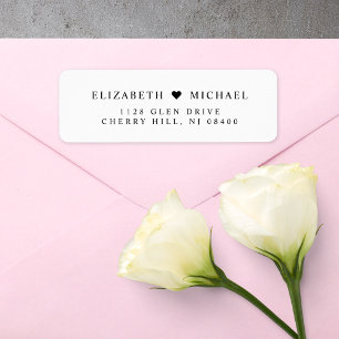 Elegant Wedding Return Address Label