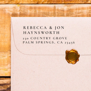 Elegant Wedding Return Address Self-inking Stamp