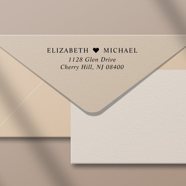 Elegant Wedding Return Address Self-inking Stamp (Embrace the beauty of modern simplicity with this minimalist and sophisticated design)