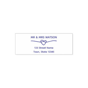 Elegant Wedding Return Address Self-inking Stamp