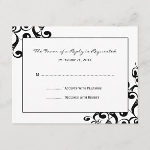 Elegant Wedding RSVP Cards