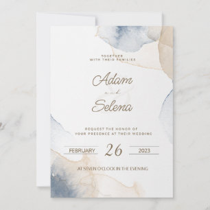 elegant wedding Save the date invitation