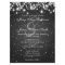 Elegant Wedding Save The Date Winter Sparkle Black