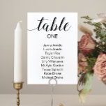 Elegant Wedding Seating Chart Cards<br><div class="desc">Guide your guests to their proper table with these elegant seating chart cards. Personalise the table number and the guest's name. Part of the Alejandra collection.</div>