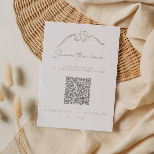 Elegant Wedding Share The Love Enclosure Card