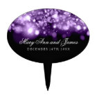 Elegant Wedding Sparkling Lights Purple