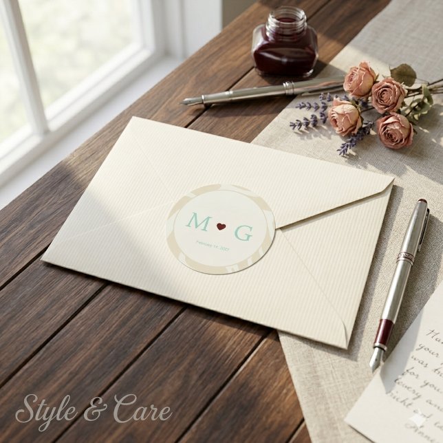 Elegant Wedding Sticker Refined Romantic Design (Elegant Wedding Sticker Refined Romantic Design)