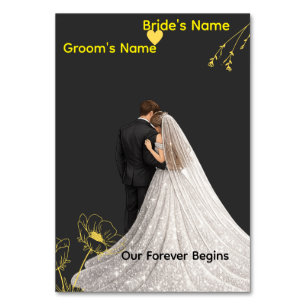 Elegant Wedding Table Number