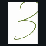 Elegant Wedding Table Number Card<br><div class="desc">Add a refined and elegant touch to your reception tables with this minimalist wedding table number card. Featuring a modern calligraphy-style number in a soft greenery tone, the design is both simple and sophisticated, making it a perfect complement to classic, garden, and contemporary wedding décor. The clean layout allows the...</div>