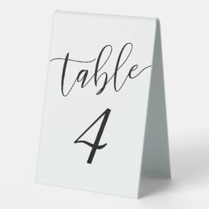 Elegant Wedding Table Numbers