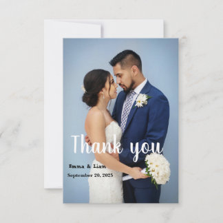 Elegant Wedding Thank You Card 
