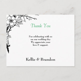 ELEGANT WEDDING THANK YOU CARD
