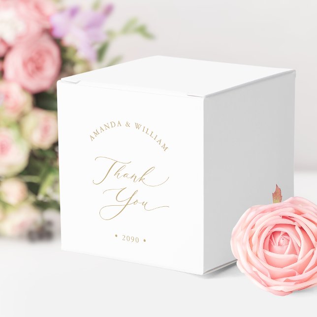 Elegant Wedding Thank You Favour Box (Creator Uploaded)