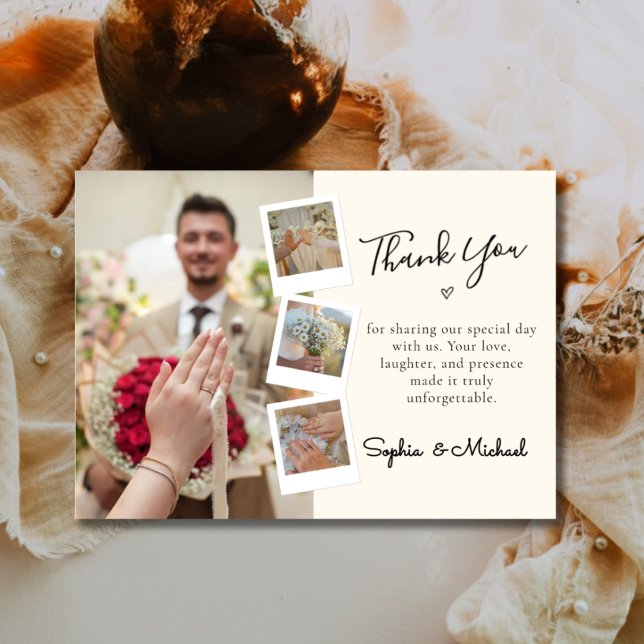 Elegant Wedding Thank You Photo Collage (Creator Uploaded)