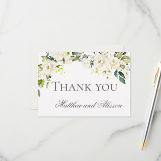 Elegant Wedding Thank you RSVP Card