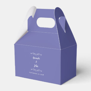 Elegant Wedding Thank You Useful Periwinkle Blue Favour Box