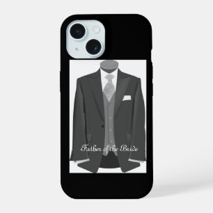 Elegant Wedding Tuxedo Suit Father of the Bride iPhone 15 Case