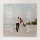 Elegant Wedding Vow Art Gift Jigsaw Puzzle<br><div class="desc">Style your wedding vows into a beautiful  work of art.  A lovely gift and keepsake for newlyweds,  anniverary,  renewal of marriage vows,  and more.  Easily personalise with your names and wedding vows of choice.</div>