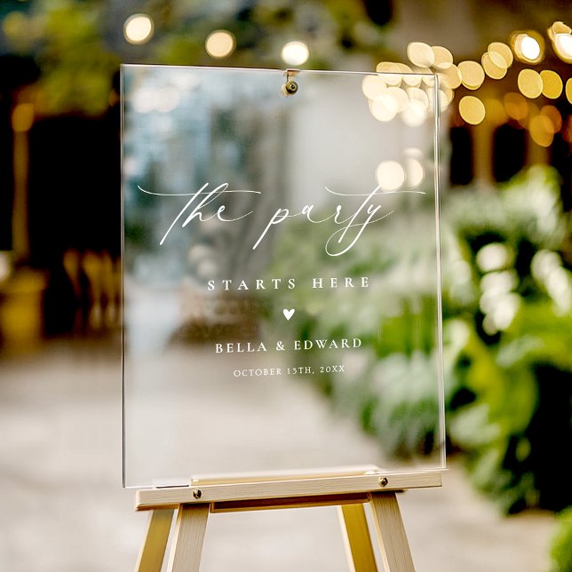 Elegant Wedding Welcome Acrylic Sign (Creator Uploaded)