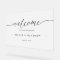 Elegant Wedding Welcome Frosted Look Acrylic Sign