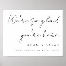 Elegant Wedding Welcome Sign