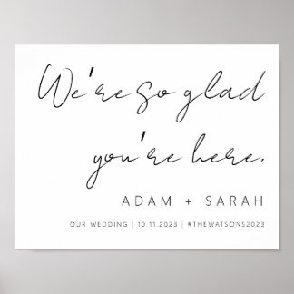 Elegant Wedding Welcome Sign