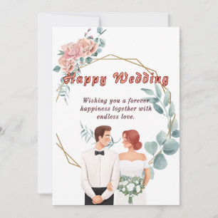 Elegant Wedding Wishes Card