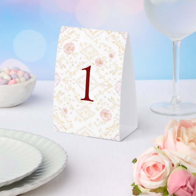 Elegant weeding table number (Insitu(Wedding))