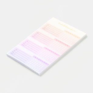 Elegant Weekly Habit Tracker   Post-it Notes