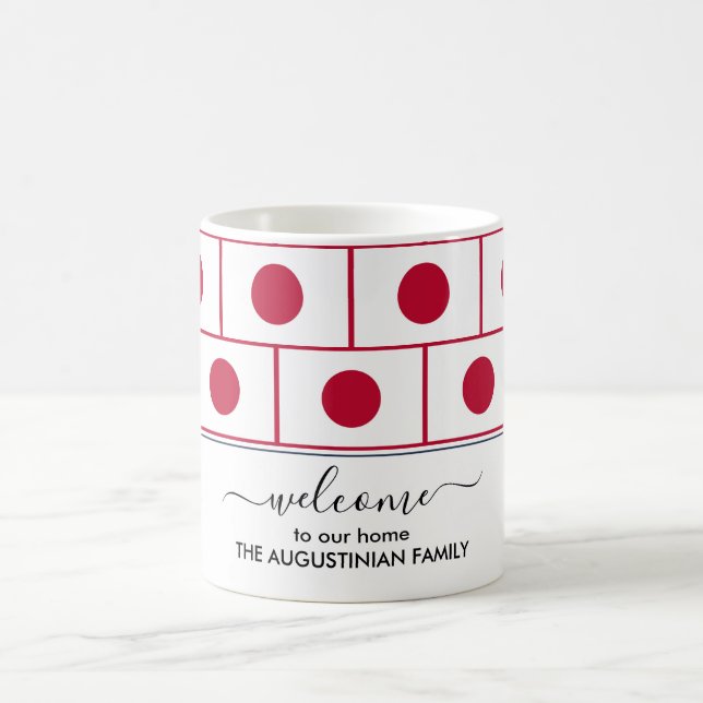 Elegant Welcome JAPAN FLAG Coffee Mug (Center)