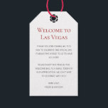 Elegant Welcome to Las Vegas Wedding Welcome Gift Tags<br><div class="desc">Getting married in Las Vegas? These white and black welcome tags would make a perfect addition to your guest's welcome basket in their hotel. Personalise with your own heartfelt text.</div>