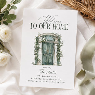 Elegant Welcome To Our Home Housewarming Invitation