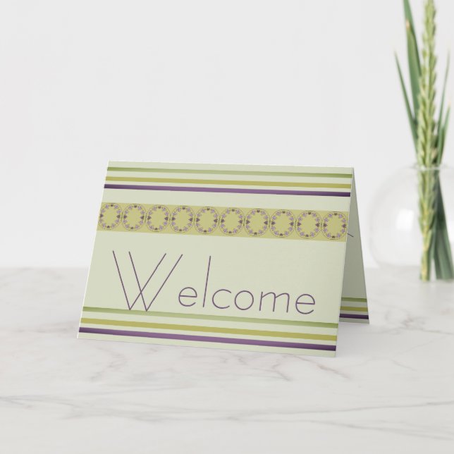 Elegant Welcome To The Team Card (Front)