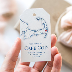 Elegant Wequassett Resort Wedding Welcome Gift Tags