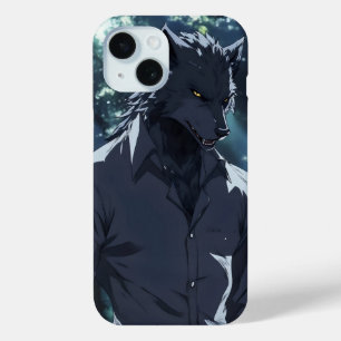 Elegant Werewolf Anime iPhone 15 Case