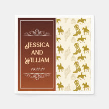 Elegant Western Desert Brown Wedding