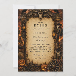 Elegant Western Halloween Party Invitation