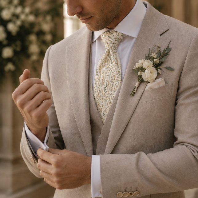 Elegant Wheat Meadow Wedding Tie (Creator Uploaded)