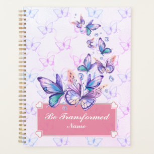 elegant, whimsical butterfly-themed custom planner